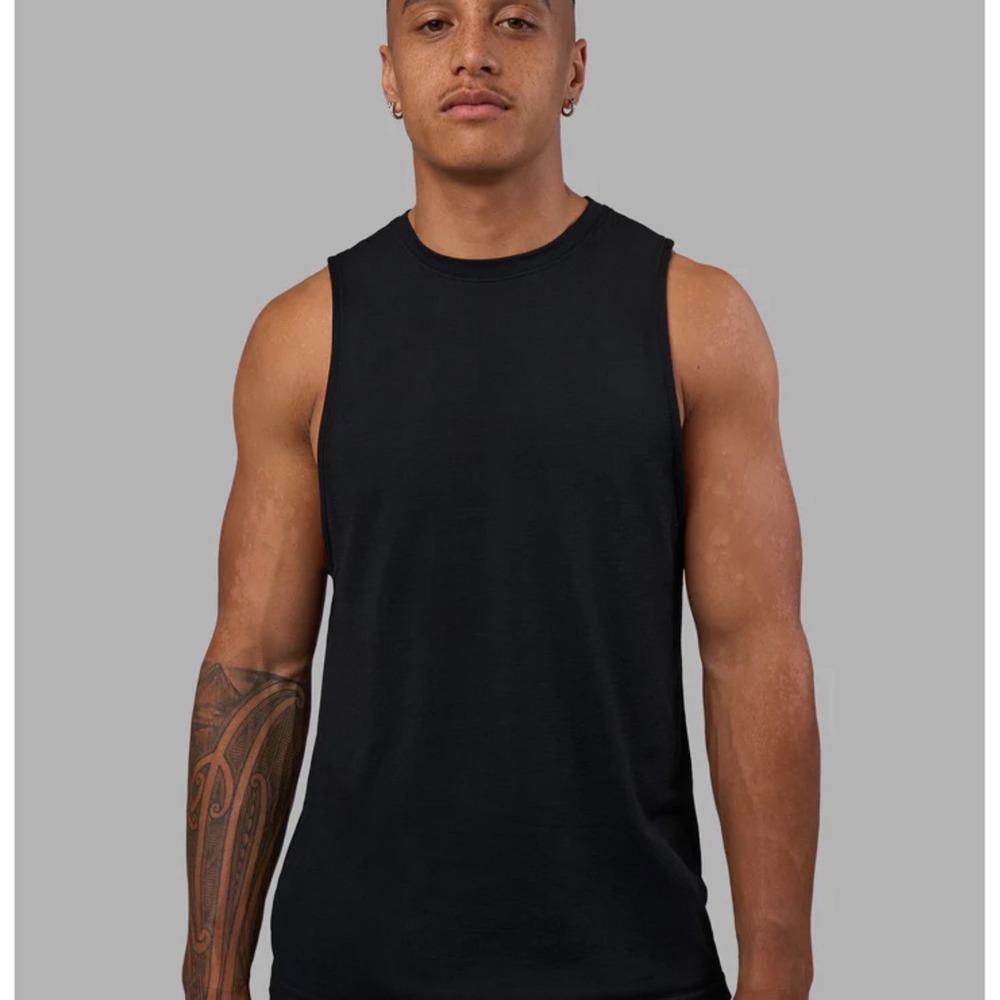 LSKD AeroFLX+ Seamless Muscle Tank Black Marl Size Large New With Tags